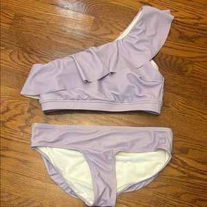 Albion Lavender One-Shoulder Bikini Set